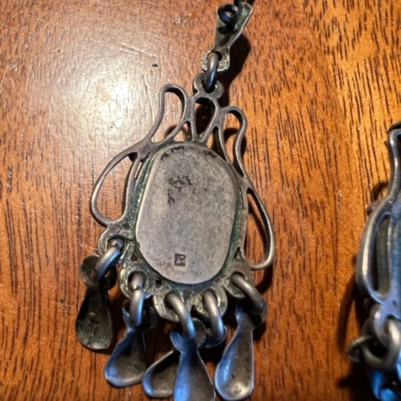 Cabochon earrings from Egypt - Picture 4 of 6